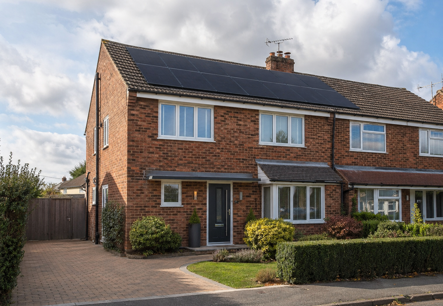 Solar panels for 3 bed house UK
